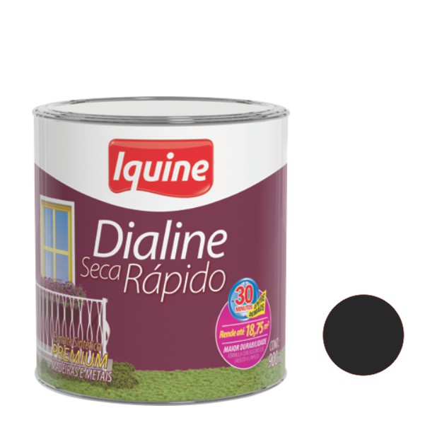 ESMALTE SINTÃ‰TICO DIALINE KG PRETO IQUINE 