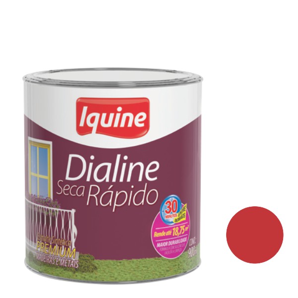 ESMALTE SINTÃ‰TICO DIALINE KG VERMELHO IQUINE 