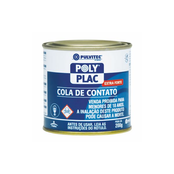 ADESIVO DE CONTATO POLYPLAC 200G PULVITE