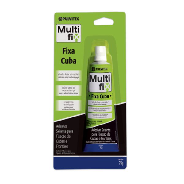 MULTIFIX FIXA CUBA 75G CINZA PULVITEC